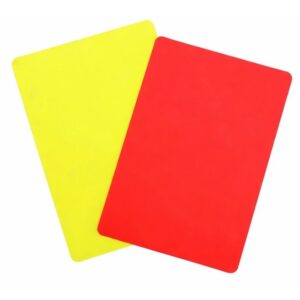 Tarjetas de Árbitro (Amarilla, Roja)