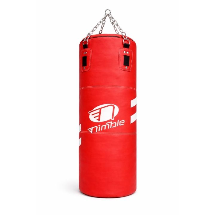 Costal de Box Rojo 3 Capas (1 m x 30 cm) con Cadena Nimble