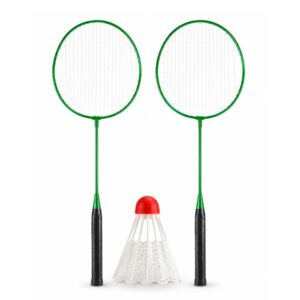 GIMBEL JUEGO DE BADMINTON 2 RAQUETAS Y UN GALLITO 40CH