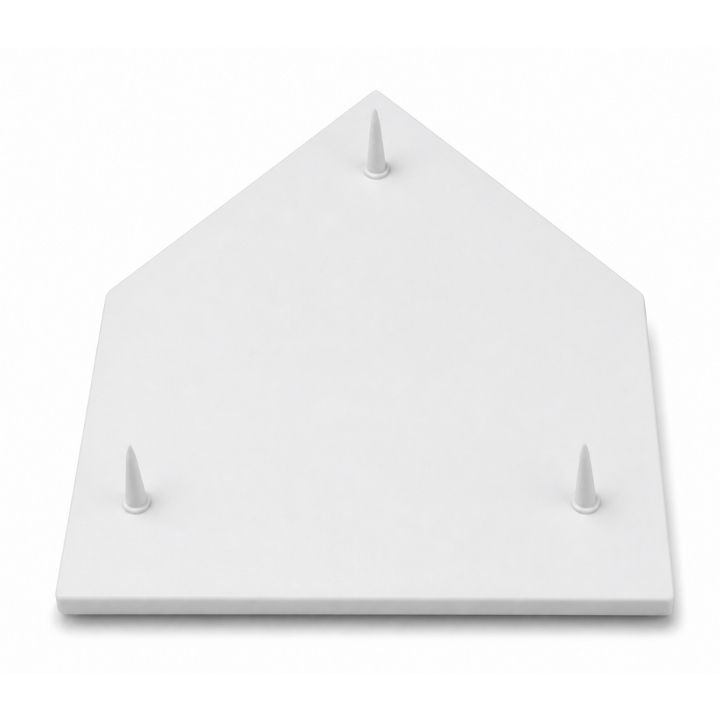 HOME PLATE DE HULE CON HERRAJES PARA BEISBOL