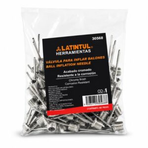 BOLSA DE VALVULA LATINTUL PARA INFLAR BALONES CON 100 PIEZAS COD.30568