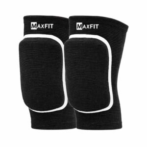 MAXFIT PAR DE RODILLERA VOLEIBOL DE PROTECCION INFANTIL NEGRA HXJ990