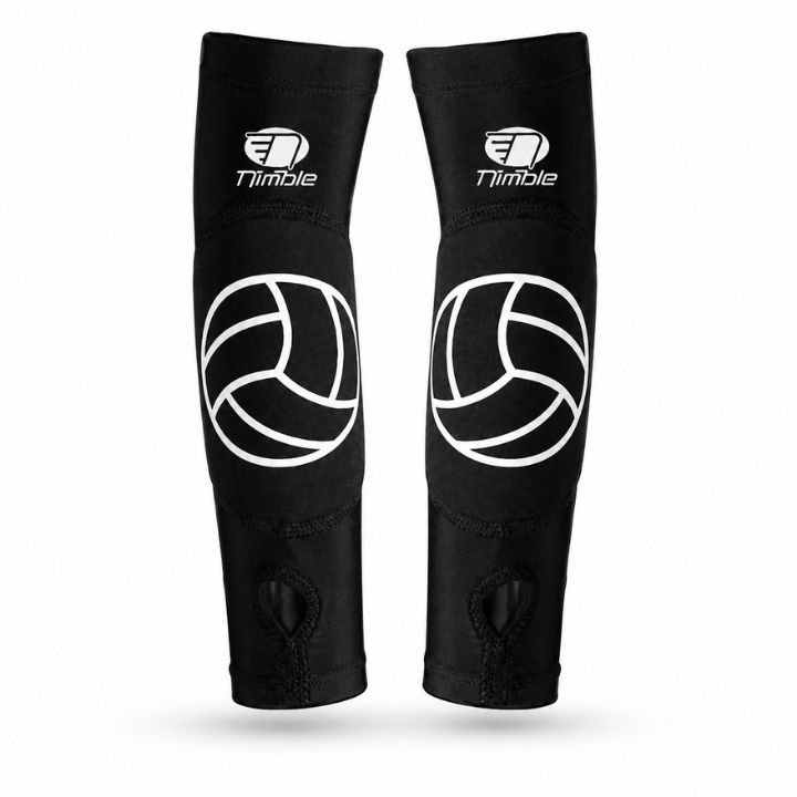 NIMBLE PAR DE MANGAS DE PROTECCION PARA VOLEIBOL NEGRA UNITALLA