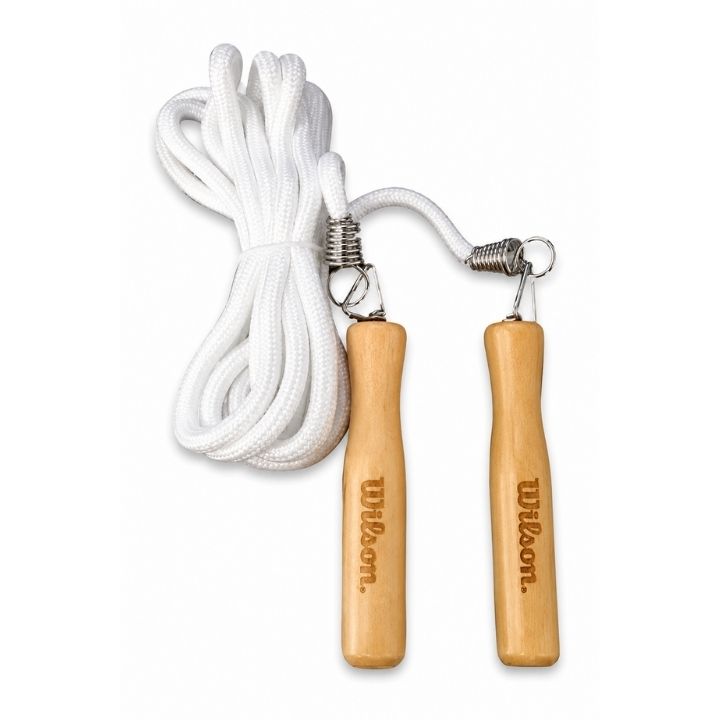 WILSON CUERDA PARA SALTAR CON MANGO DE MADERA