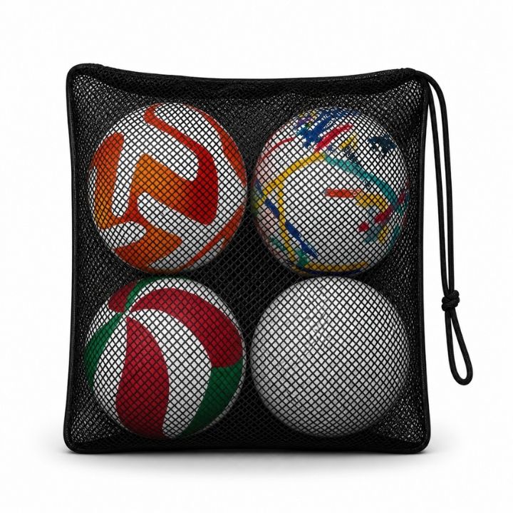 Balonera de Malla Deportiva para 4 balones