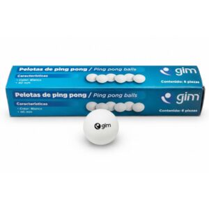 GIMBEL CAJA DE PELOTAS DE PING PONG PAQ CON 6 PIEZAS