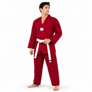 ASIANA UNIFORME DE TAEKWONDO TUSAH DOBOK CHAMPION ROJO COD.DOB1102