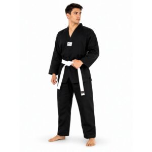 ASIANA UNIFORME DE TAEKWONDO TUSAH DOBOK CHAMPION NEGRO COD.DOB1104