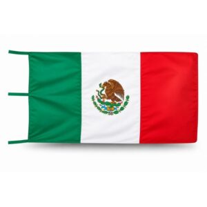 BANDERA RAZO DOBLE TELA BORDADO CON HILO DE COLOR REGLAMENTARIA E INFANTIL