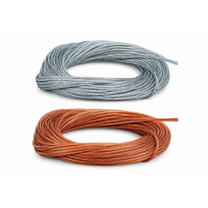 CUERDA ENTORCHADO DE ALAMBRE GALVANIZADO Y COBRE