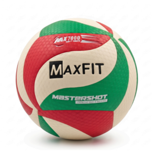 MAXFIT BALON DE VOLEIBOL BLANCO-ROJO-VERDE #5 COD.MX7000T