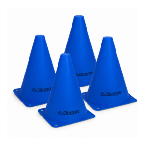 SET DE 4 CONOS DE ENTRENAMIENTO 18 CM AZUL